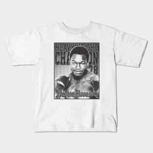 Larry Holmes Distressed Look Black Kids T-Shirt